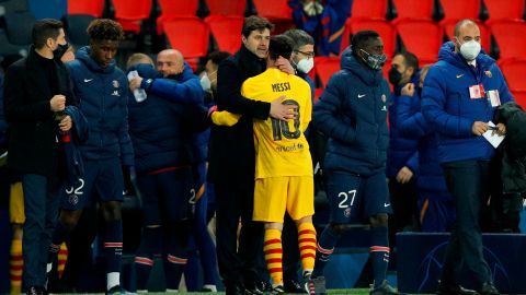 Lionel Messi y Mauricio Pochettino