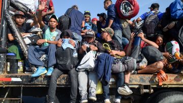 Caravana migrante hondurenos