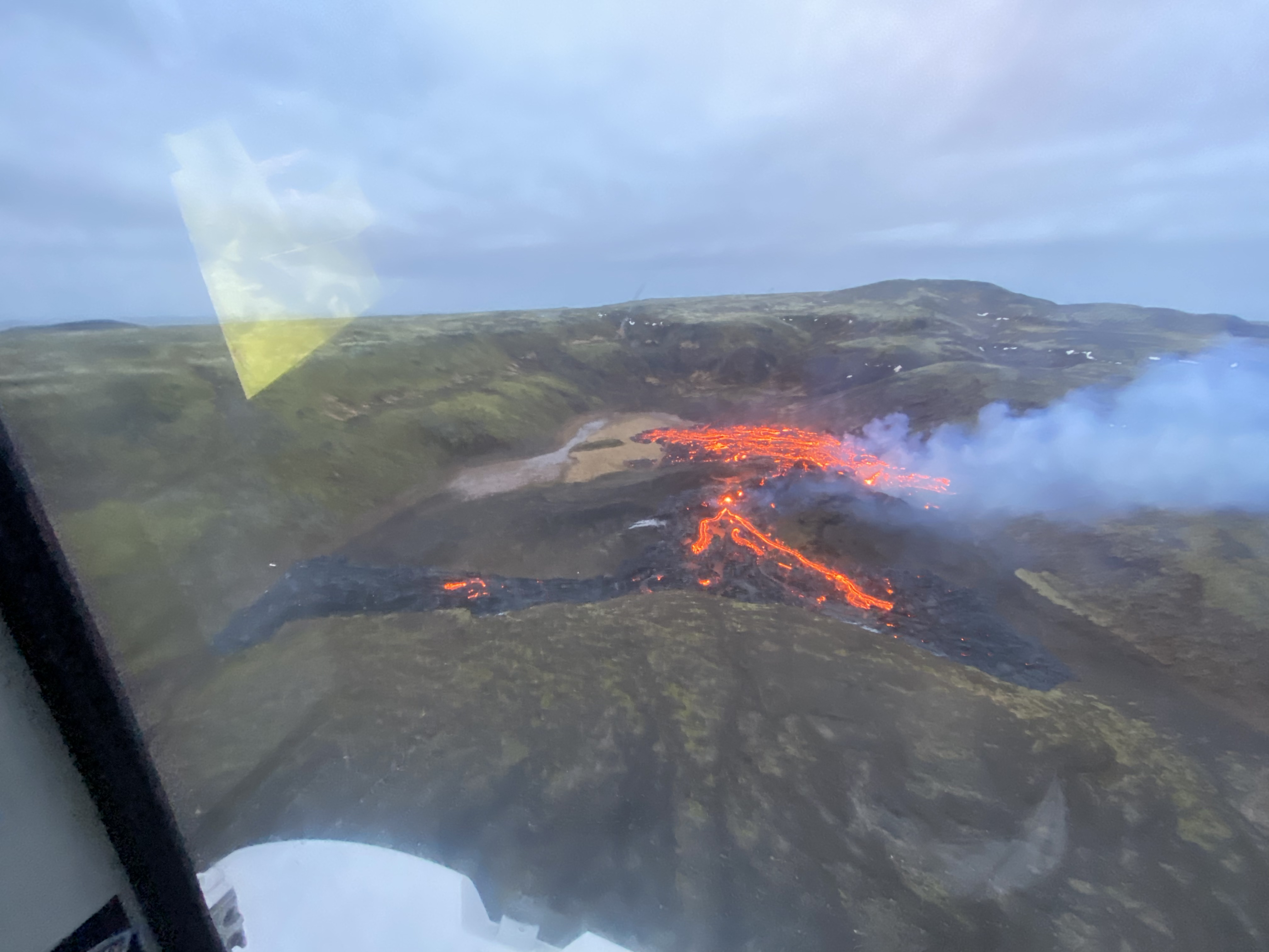 Erupcion de volcan en Islandia