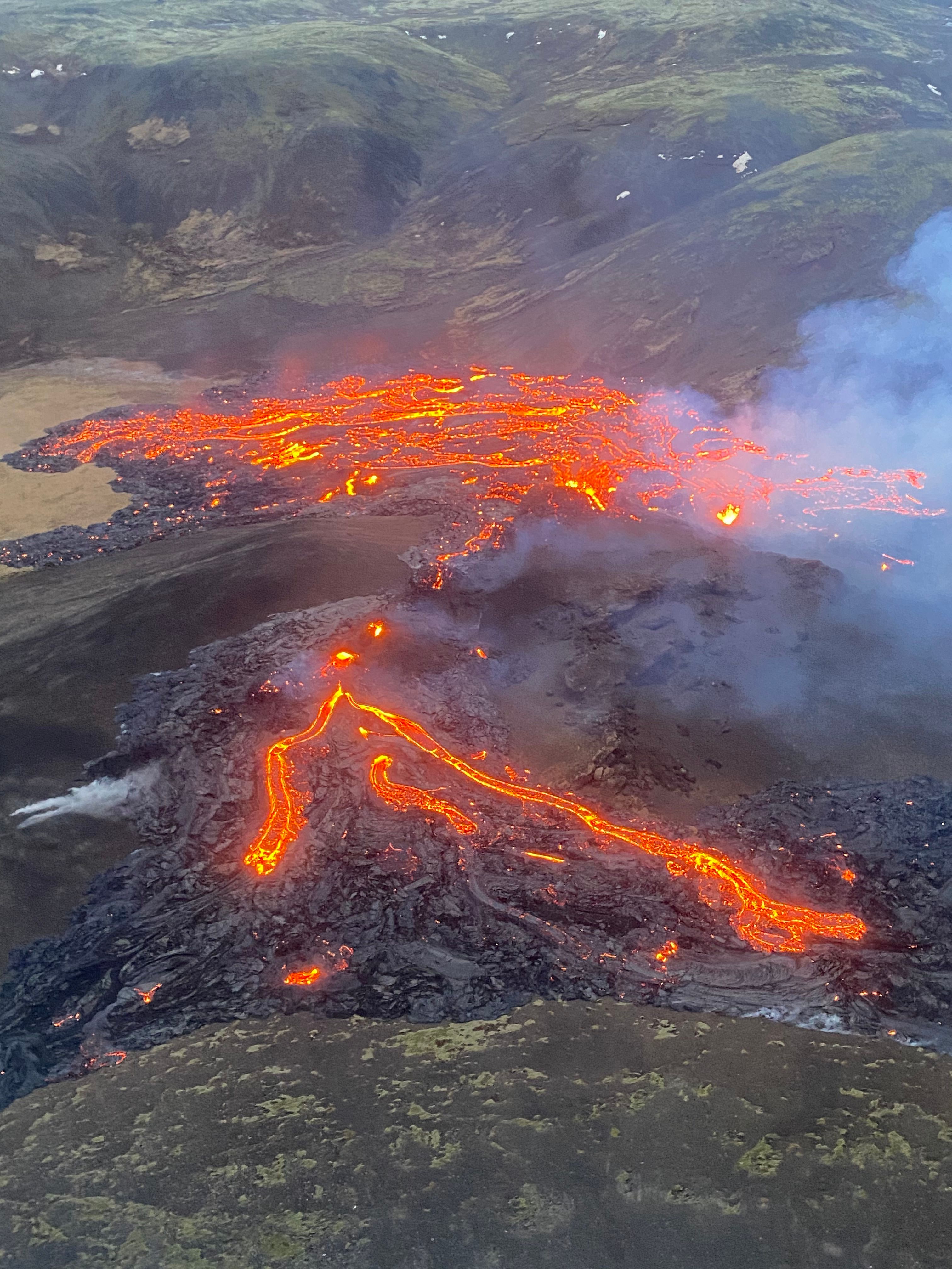 Volcano eruption in Iceland
