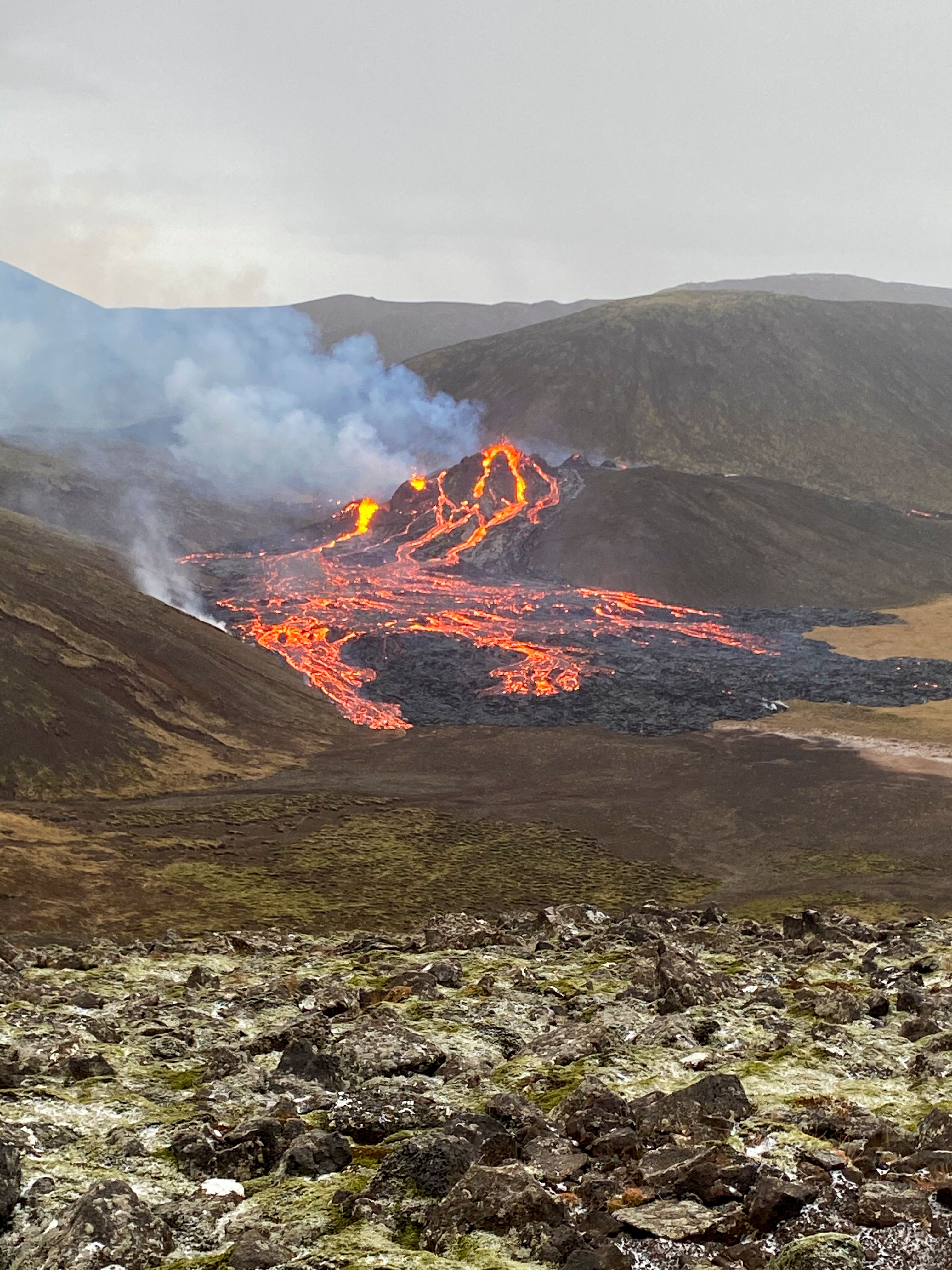 Erupcion de volcan en Islandia