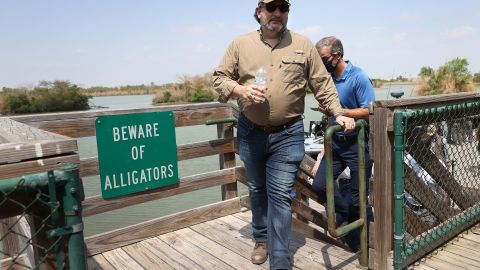 Ted Cruz acudió a la frontera en Texas.