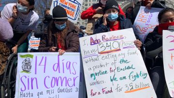 Huelga de hambre por trabajadores inmigrantes de Nueva York.