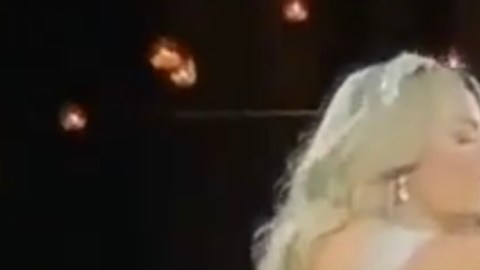 Helen Ochoa en su boda con Juan Pablo Santos