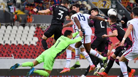 Guadalajara, Jalisco, 24 de marzo de 2021. , durante el partido de la fase de grupos del Preolímpico varonil de la CONCACAF 2021, entre la Selección de Estados Unidos y la Selección Nacional de México, celebrado en el estadio Jalisco. Foto: Imago7/Sandra Bautista