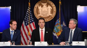 En marzo 2 del 2020, el Alcalde, el Gobernador y el comisionado de Salud del Estado, dieron la primera rueda de prensa juntos sobre el primer caso de COVID-19 en NYC.