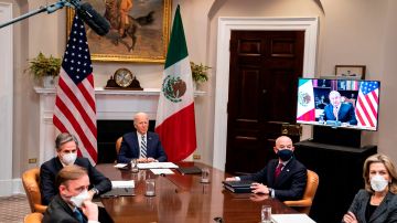 Reunión telemática entre Joe Biden y Andrés Manuel López Obrador