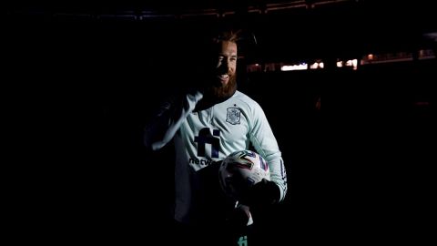 Ramos celebra su cumpleaños concentrado en la selección.