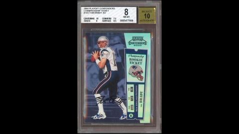 Tarjeta de Tom Brady de novato