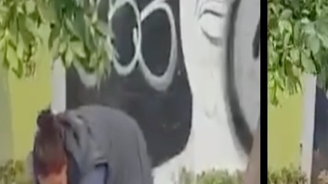 VIDEO: Mujer es captada golpeando brutalmente a abuelito