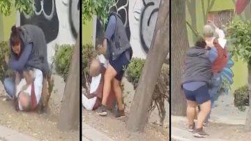 VIDEO: Mujer es captada golpeando brutalmente a abuelito
