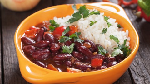 Frijoles con arroz