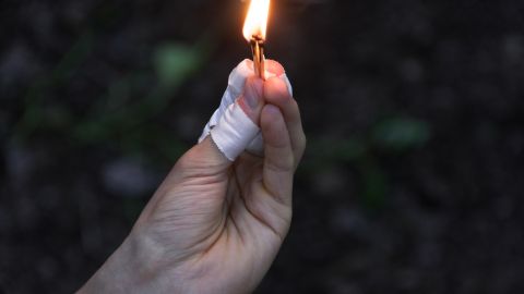 Prende fuego a pareja