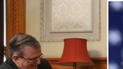 La vicepresidenta Kamala Harris conversó con el presidente mexicano López Obrador y el canciller Marcelo Ebrard.