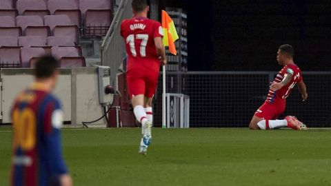 Machís marcó el empate del juego en el Camp Nou.