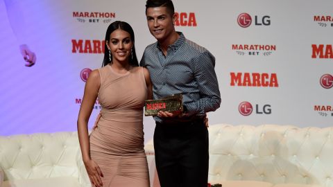 Georgina Rodríguez y Cristiano Ronaldo.