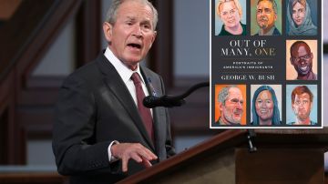 El expresidente Bush publica libro de retratos.