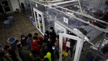 Las instalaciones  del Departamento de Seguridad Nacional en Donna, Texas, para acoger a menores migrantes que llegan solos a EE.UU.