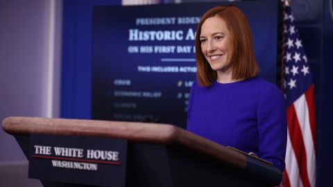 La portavoz de la Casa Blanca, Jen Psaki.