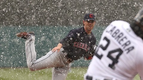 El palazo de Cabrera fue en medio de una nevada en el Comerica Park.