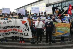 Trabajadores inmigrantes esenciales de Nueva York se unieron a exigencia nacional de "un camino a la ciudadanía"