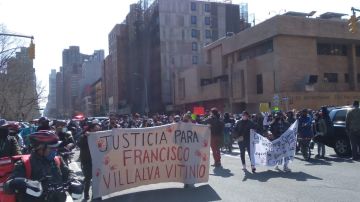 Manifestación para exigir justicia por la muerte de Francisco Villava.