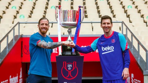 Muniain y Messi son los capitanes de la final.