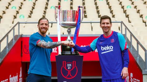 Muniain y Messi son los capitanes de la final.