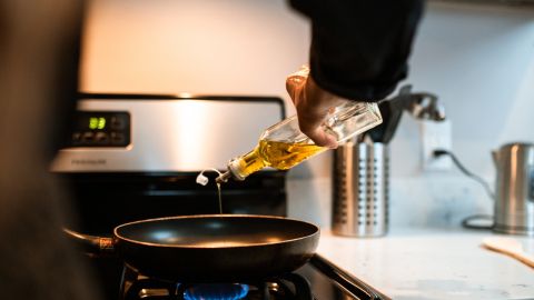 Sartén con aceite