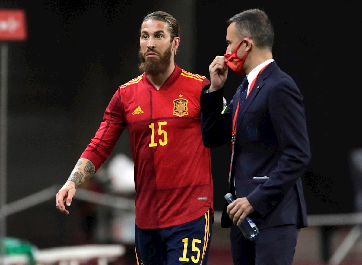Ramos participó en los partidos de España en la fecha FIFA.