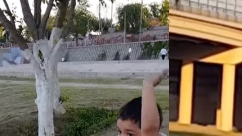 VIDEO: Abuelito canta las mañanitas desde Estados Unidos a su nieto con el Río Bravo como testigo