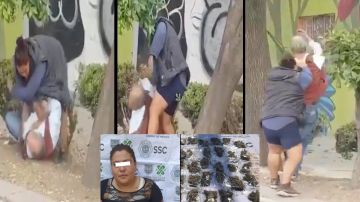 VIDEO: Era mujer narco, la desalmada que golpeó brutalmente a abuelito
