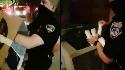 VIDEO: Policías destruyen memoriales de Adam Toledo y Daunte Wright