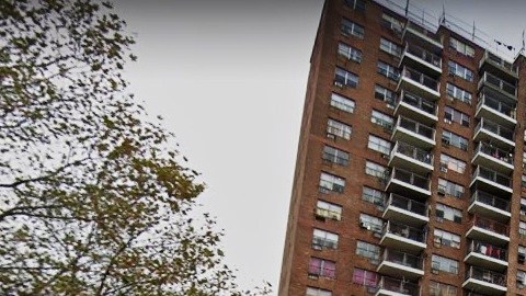 Zona residencial El Bronx, NYC.
