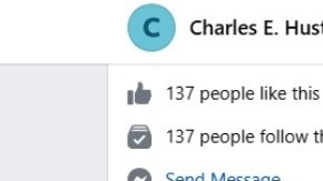 Su página cuando fue candidato a alcalde, 2019