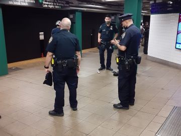 Presencia policial en el Metro de NYC/Archivo.