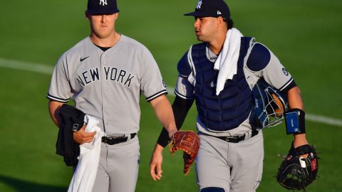 Gary Sánchez, receptor de los Yankees de Nueva York.