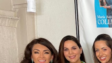 María Antonieta Collins junto a sus colegas