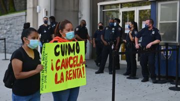 Varias protestas se han realizado en las Cortes de Viviendas en toda la ciudad pidiendo por la cancelación de las rentas durante la pandemia.