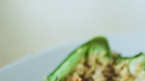 Pimiento relleno de cuscus