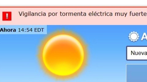 Alerta por fuerte tormenta eléctrica "como tornado" esta tarde y noche en Nueva York