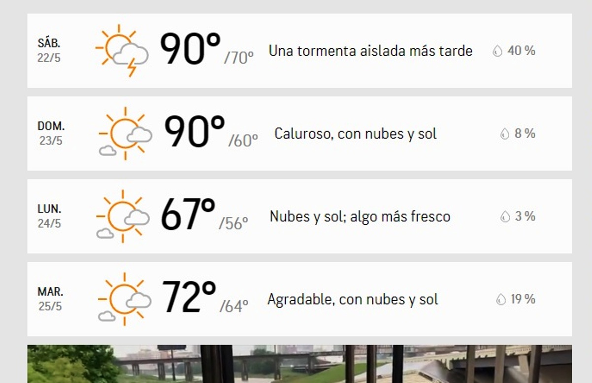 temperatura en nueva york mañana