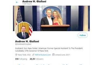 Hijo del ex alcalde Giuliani y asesor de Trump buscará la gobernación de Nueva York