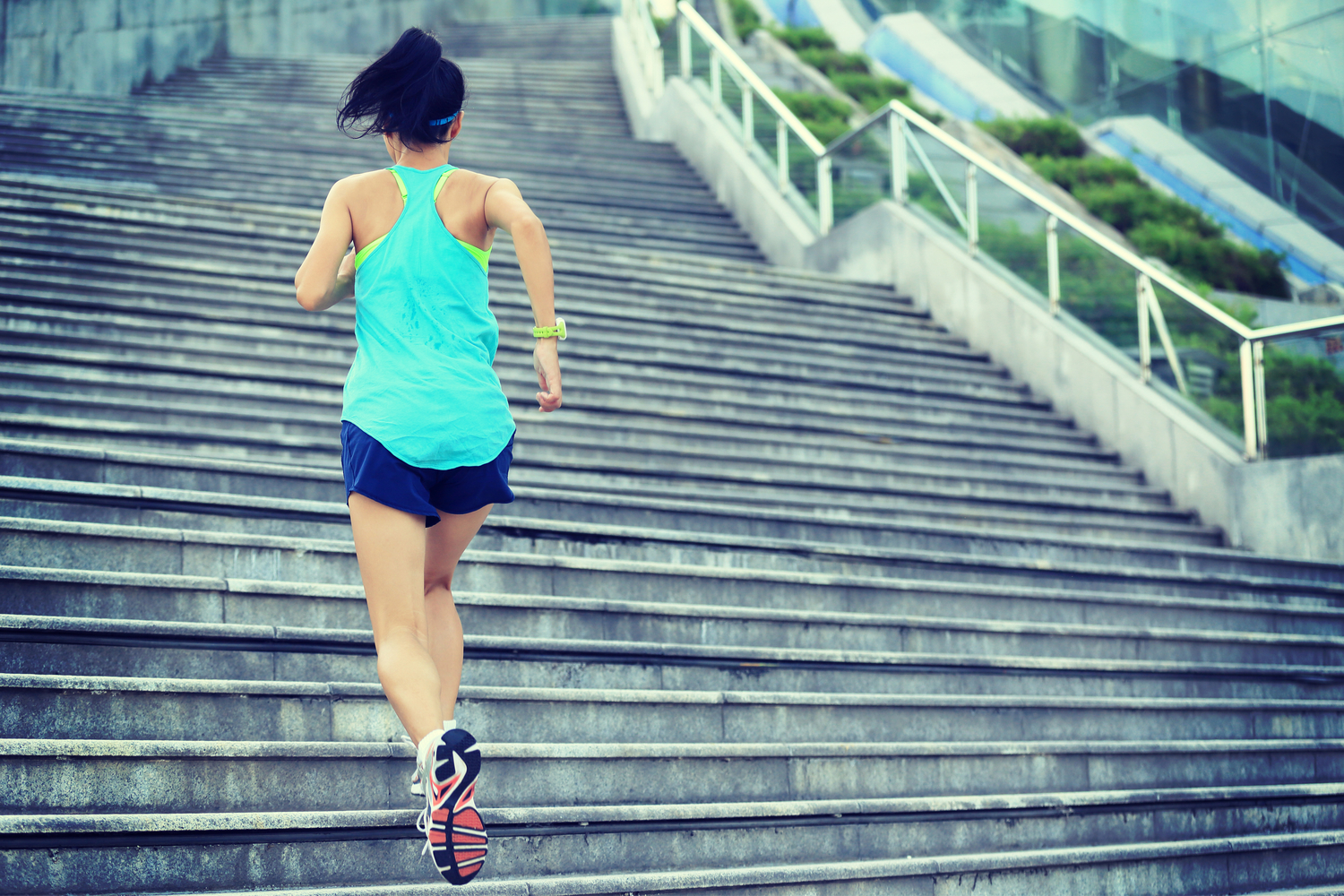 entrenar en escaleras