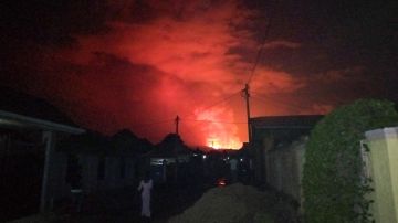 volcan Nyiragongo en el congo