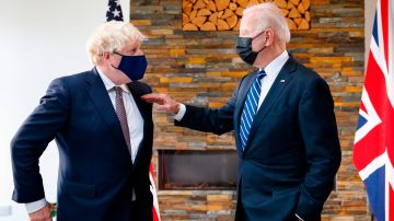 Biden visita a Boris Johnson,  primer ministro británico