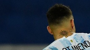 Ben Brereton ya tuvo minutos contra Argentina.