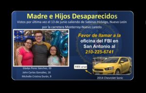 FBI se suma a búsqueda de familia estadounidense desaparecida en carretera Monterrey-Nuevo Laredo