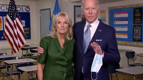 La primera dama Jill Biden y el presidente Joe Biden.