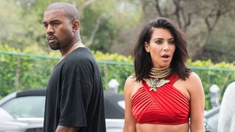 Kim Kardashian y Kanye West.